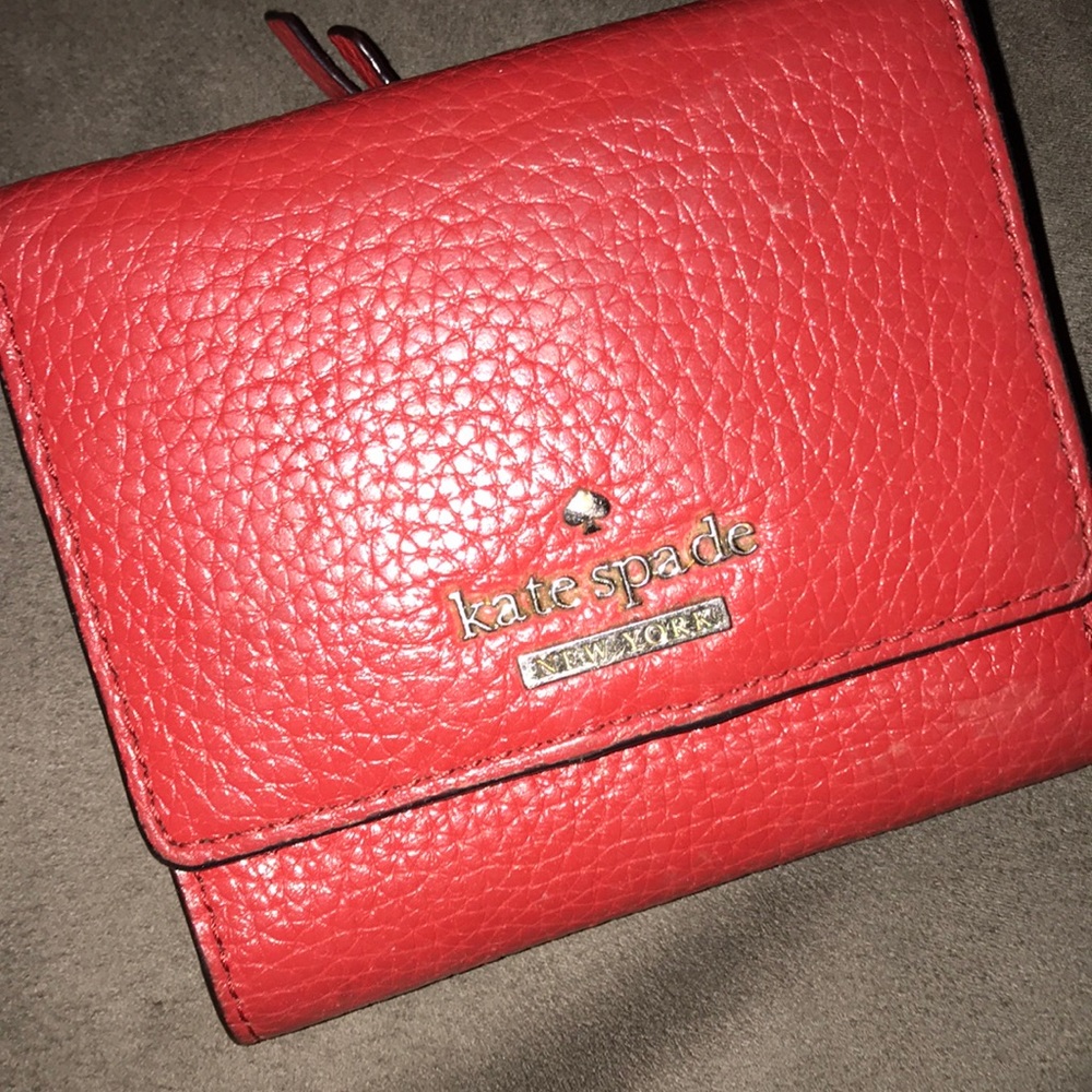 Red Kate spade wallet